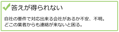 答えが得られれない